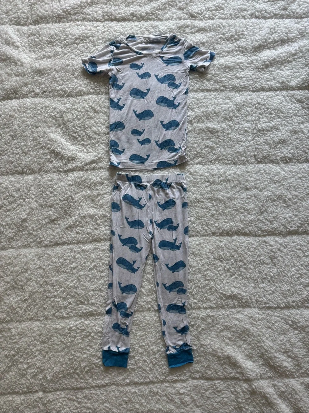 Boys whale bamboo pajamas